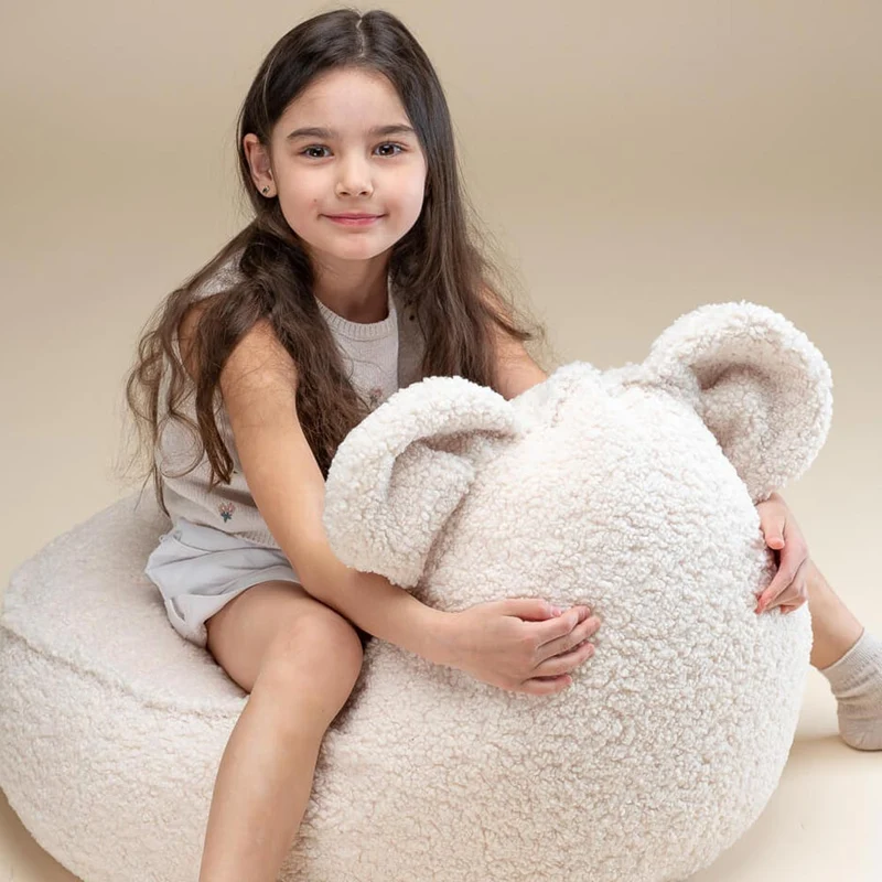 Beanbag Bär aus Teddy-Stoff