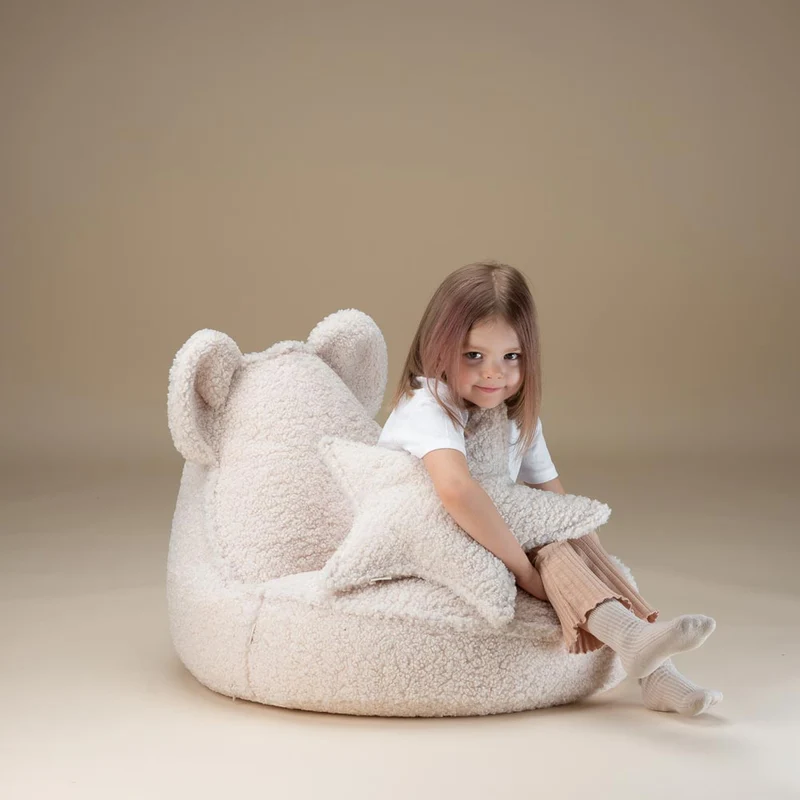 Beanbag Bär aus Teddy-Stoff