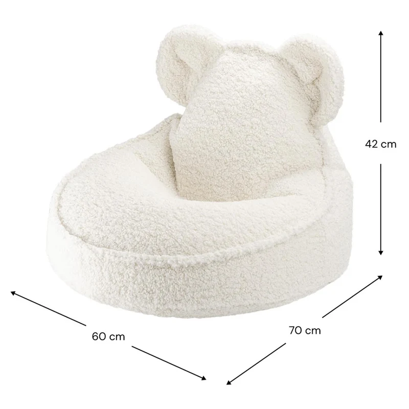 Beanbag Bär aus Teddy-Stoff