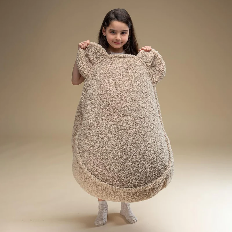 Beanbag Bär aus Teddy-Stoff