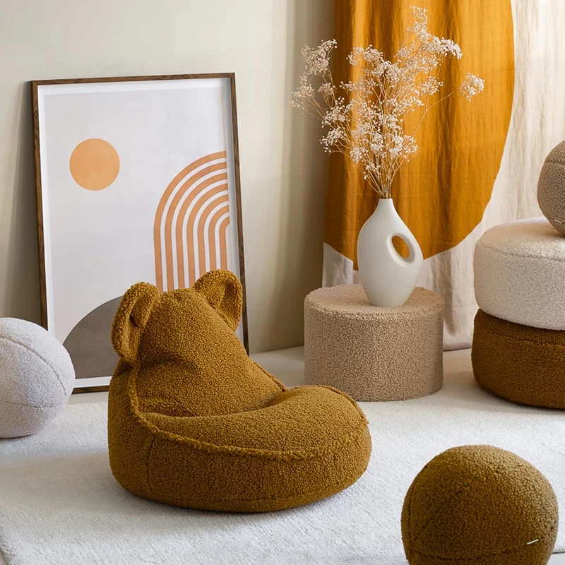 Beanbag Bär aus Teddy-Stoff