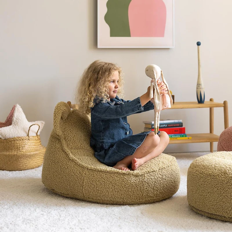 Beanbag Bär aus Teddy-Stoff
