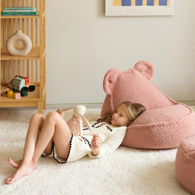 Beanbag Bär aus Teddy-Stoff