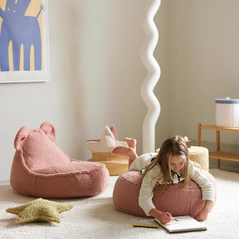 Beanbag Bär aus Teddy-Stoff