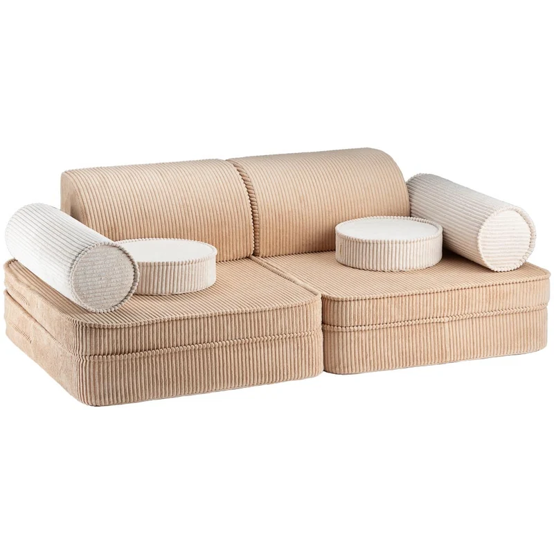 Modulares Sofa aus Kordsamt