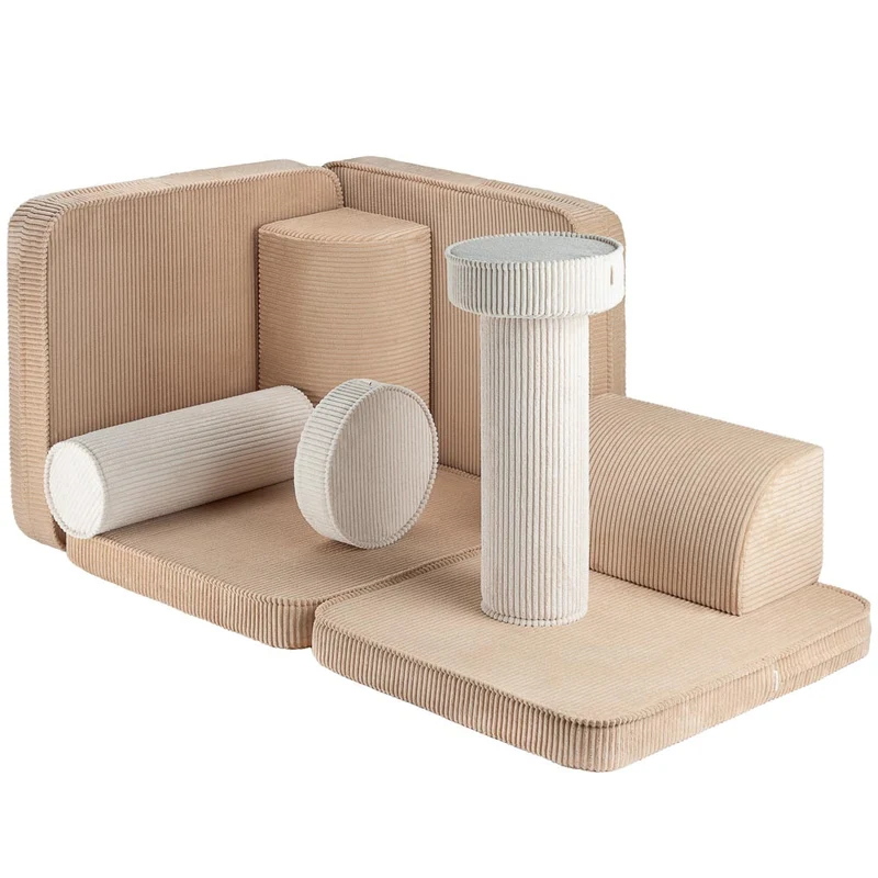 Modulares Sofa aus Kordsamt