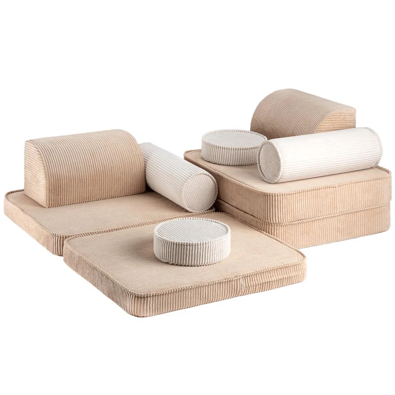 Modulares Sofa aus Kordsamt