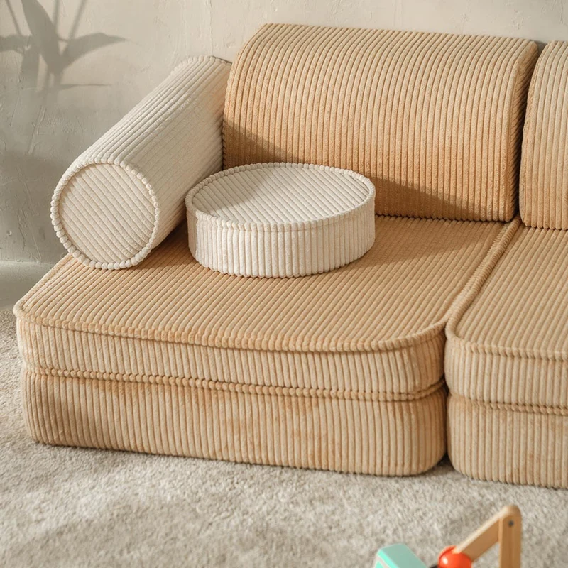 Modulares Sofa aus Kordsamt