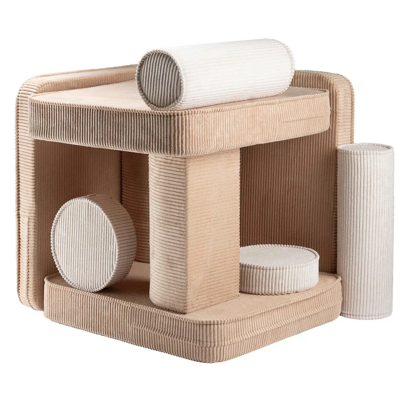 Modulares Sofa aus Kordsamt