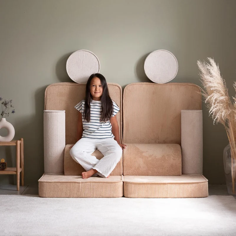 Modulares Sofa aus Kordsamt