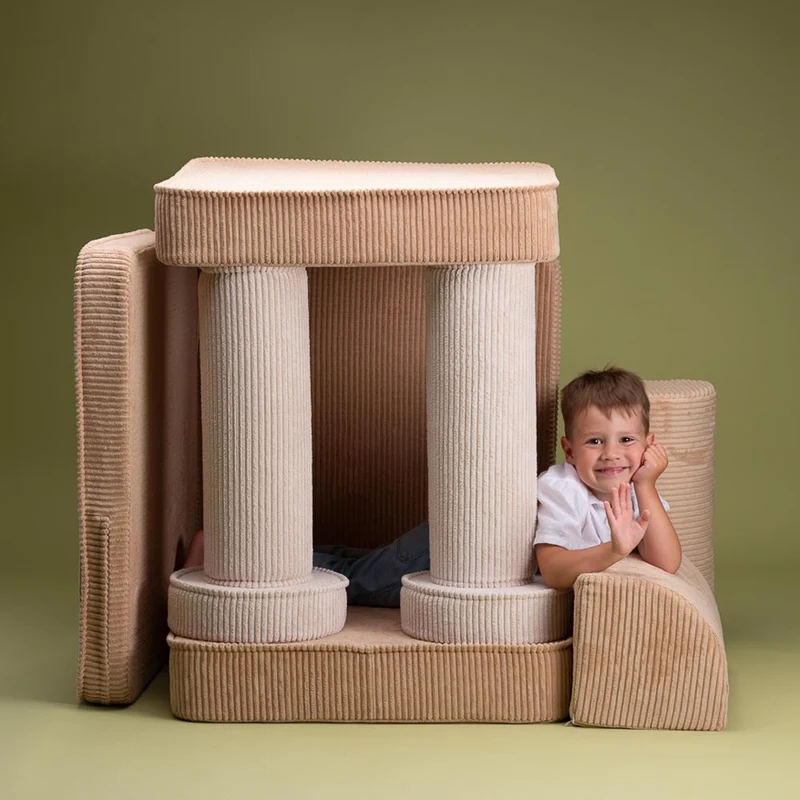 Modulares Sofa aus Kordsamt