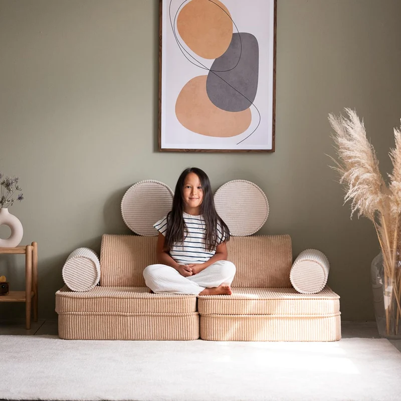 Modulares Sofa aus Kordsamt