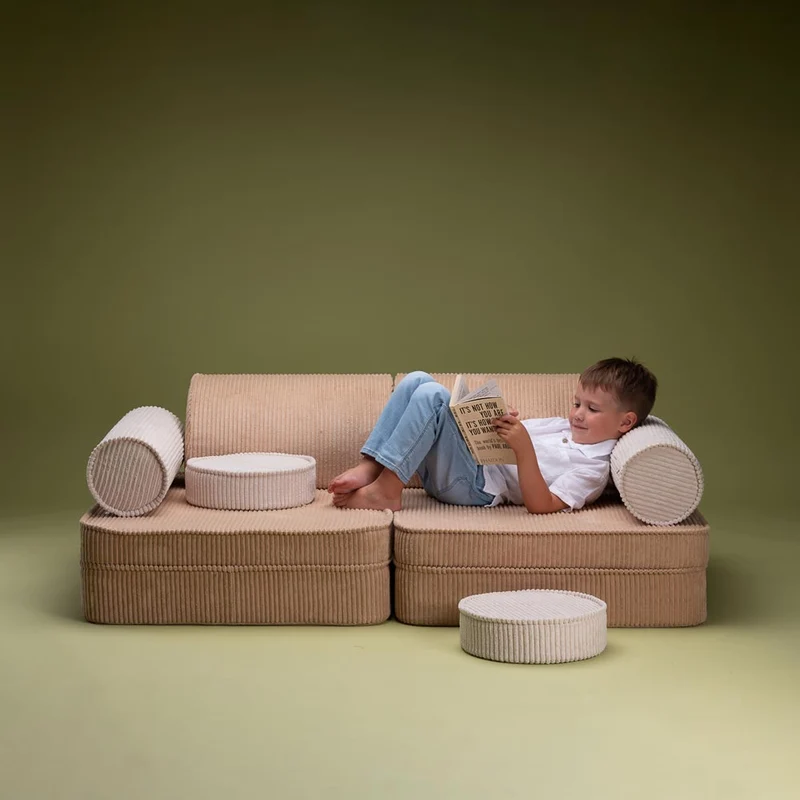 Modulares Sofa aus Kordsamt