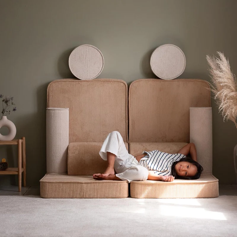 Modulares Sofa aus Kordsamt