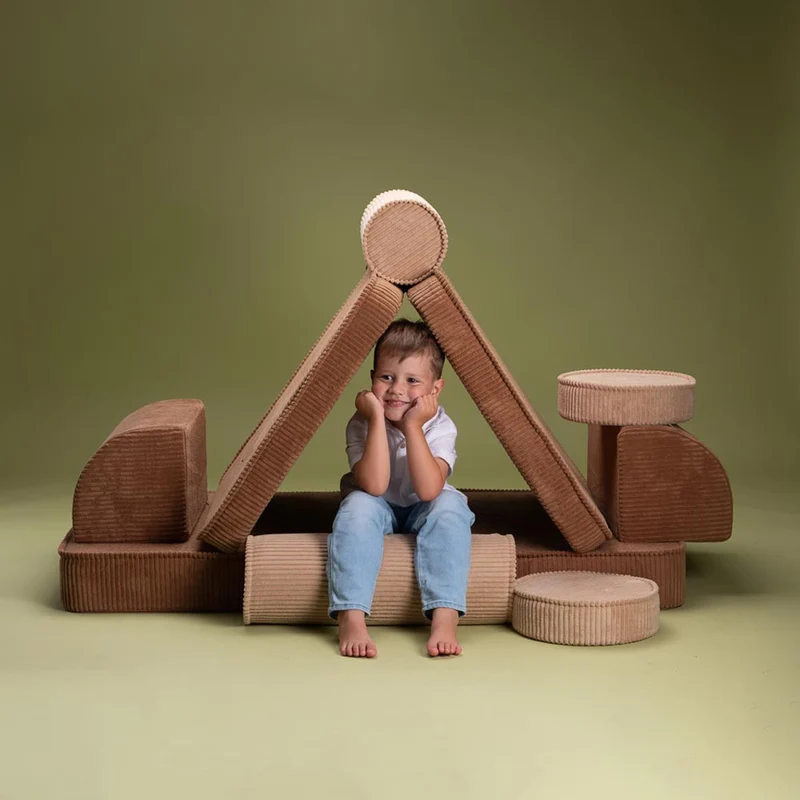 Modulares Sofa aus Kordsamt