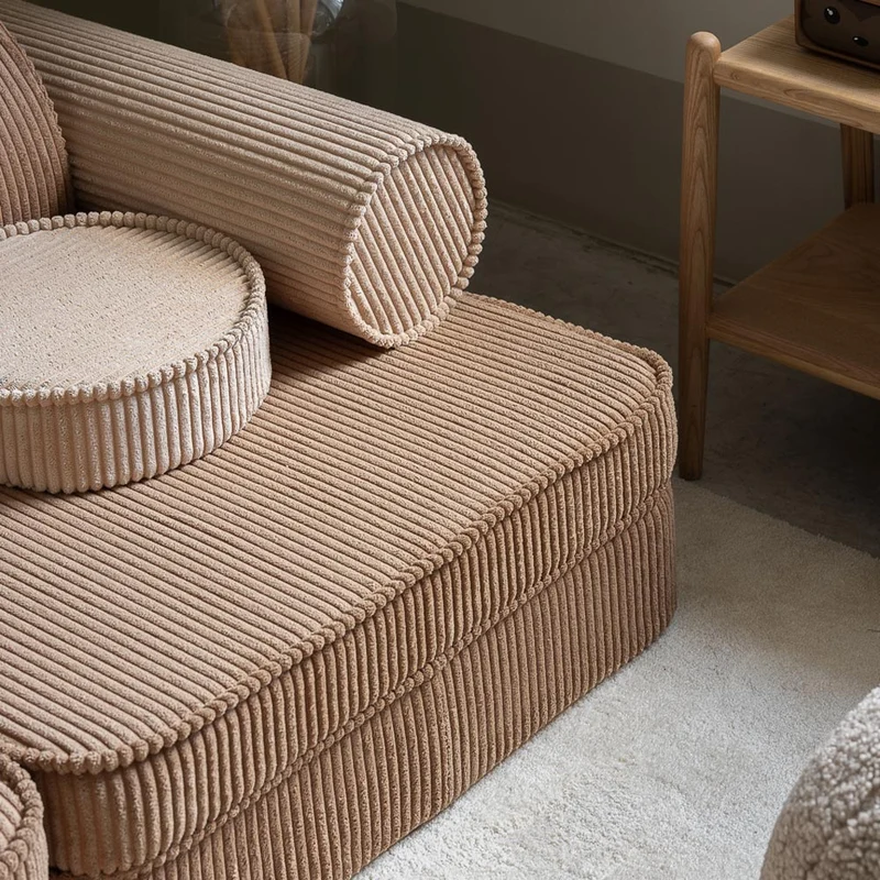 Modulares Sofa aus Kordsamt