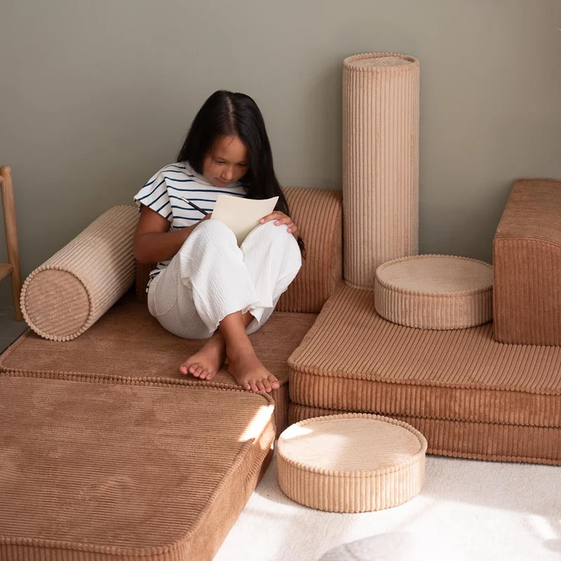 Modulares Sofa aus Kordsamt
