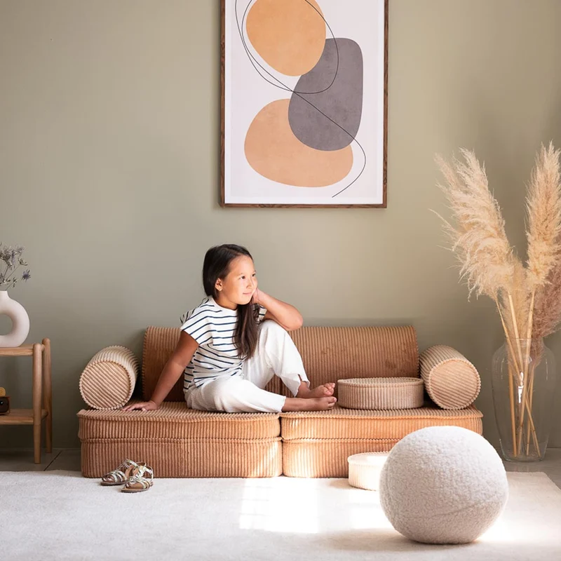 Modulares Sofa aus Kordsamt