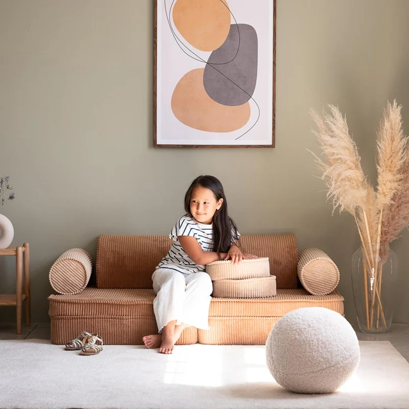 Modulares Sofa aus Kordsamt