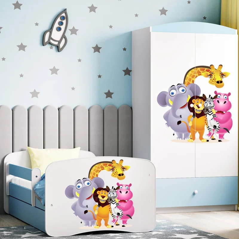 Kleiderschrank für Kinder Sweetdreams, Zoo Motiv