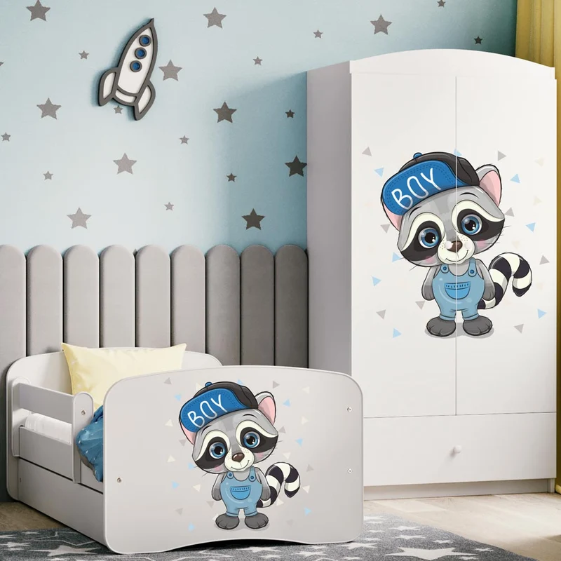 Kleiderschrank für Kinder Sweetdreams, Waschbär Motiv