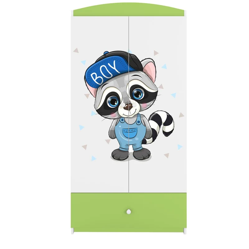 Kleiderschrank für Kinder Sweetdreams, Waschbär Motiv