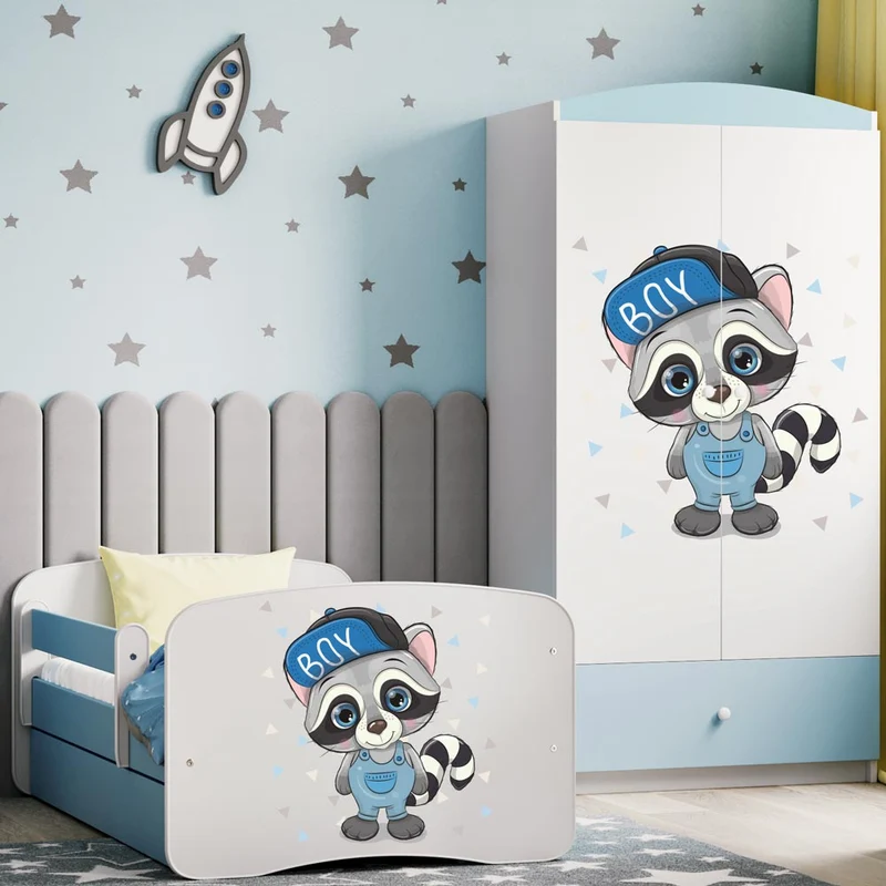 Kleiderschrank für Kinder Sweetdreams, Waschbär Motiv