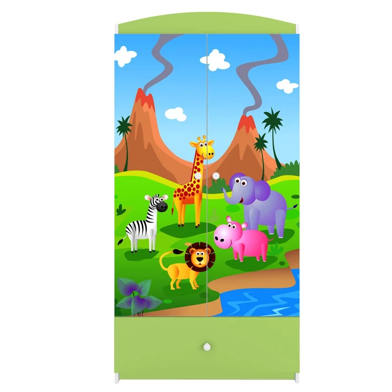 Kleiderschrank für Kinder Sweetdreams, Safari Motiv