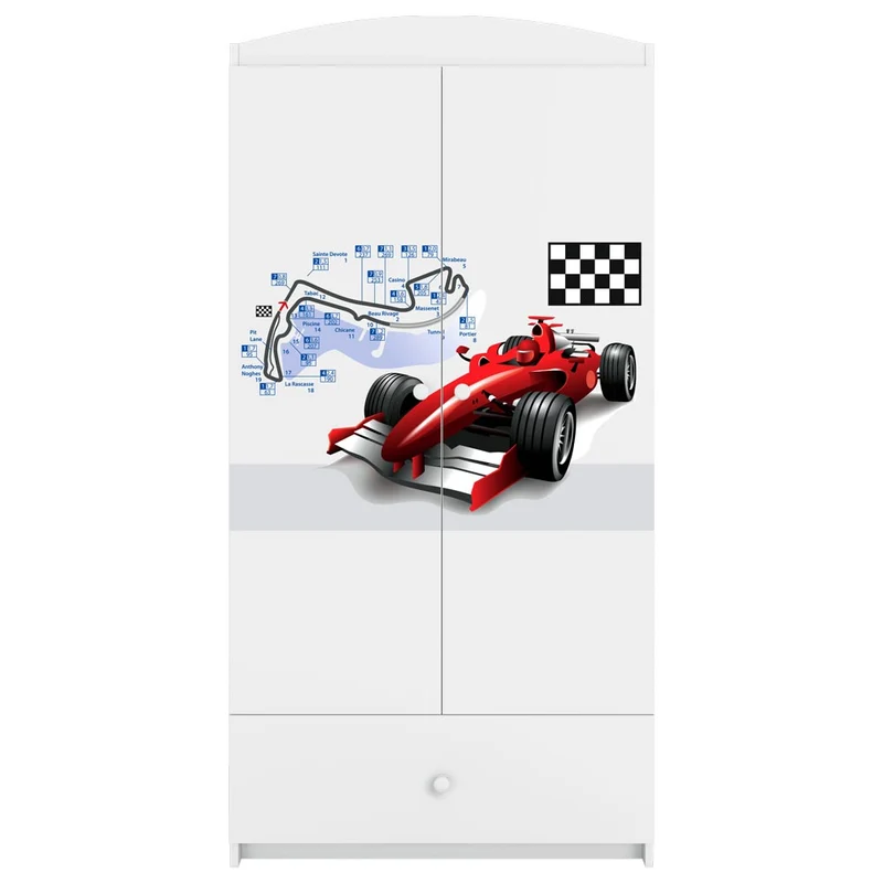Kleiderschrank für Kinder Sweetdreams, Formel 1 Motiv