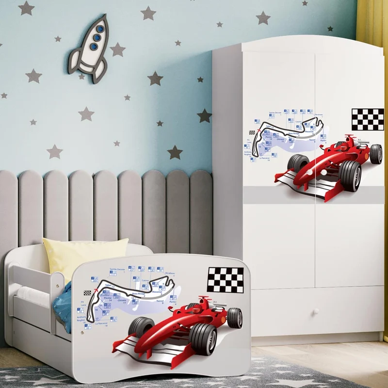 Kleiderschrank für Kinder Sweetdreams, Formel 1 Motiv