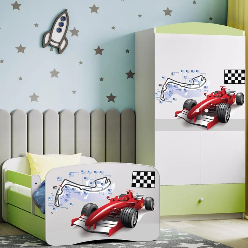 Kleiderschrank für Kinder Sweetdreams, Formel 1 Motiv