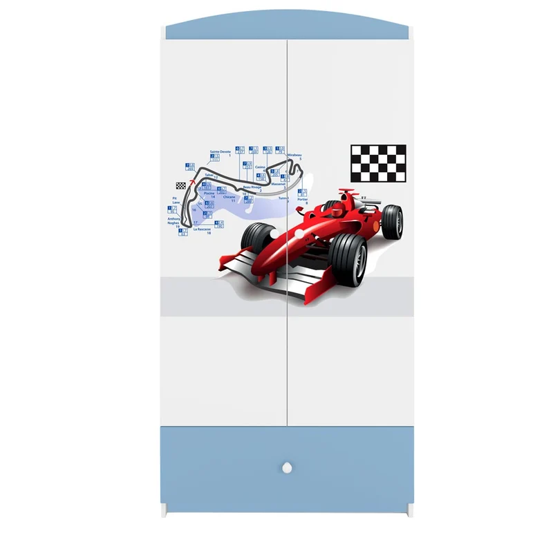 Kleiderschrank für Kinder Sweetdreams, Formel 1 Motiv