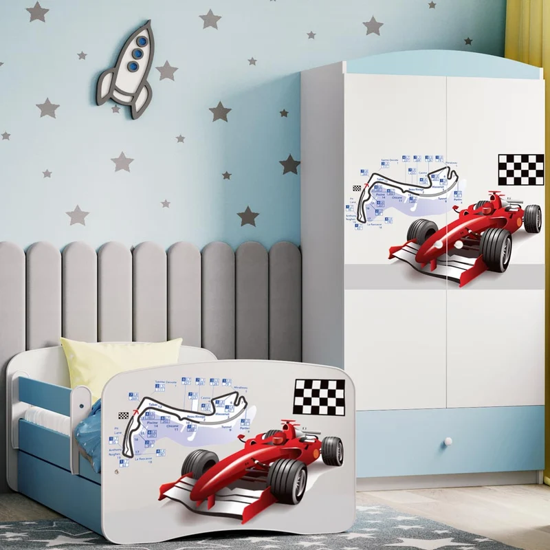 Kleiderschrank für Kinder Sweetdreams, Formel 1 Motiv