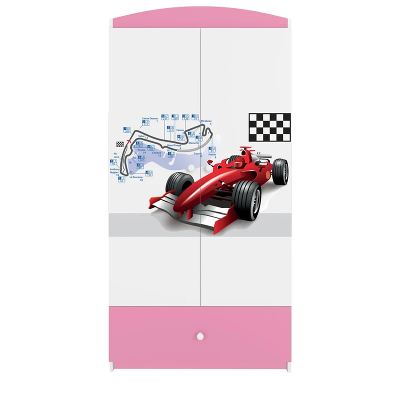 Kleiderschrank für Kinder Sweetdreams, Formel 1 Motiv
