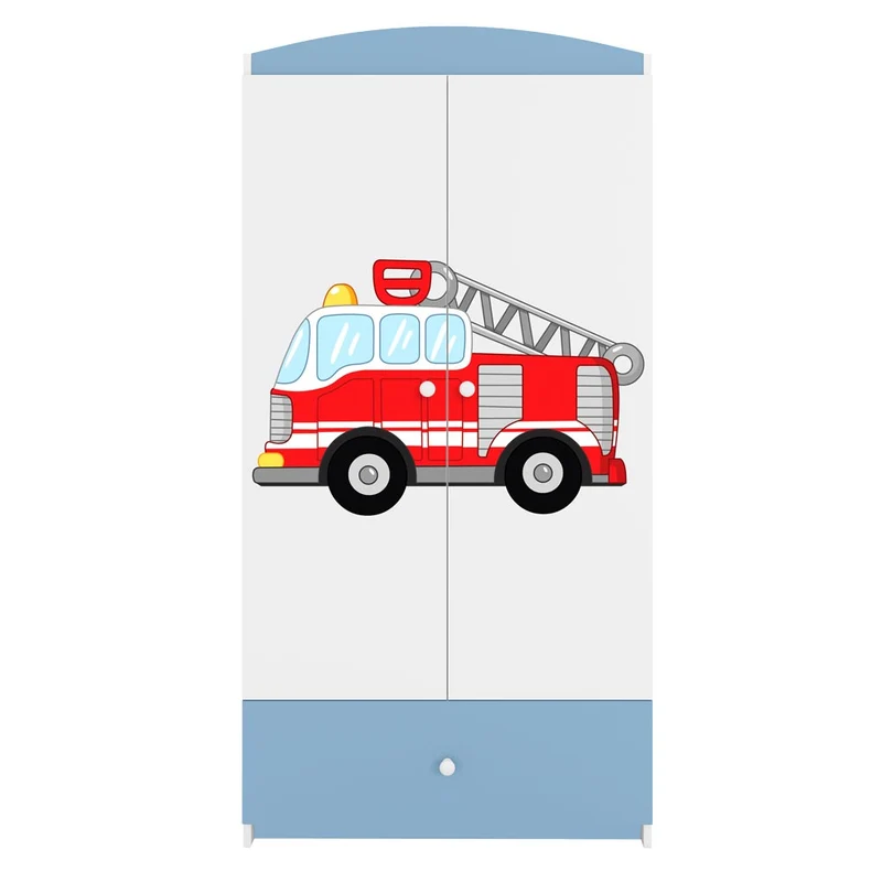 Kleiderschrank für Kinder Sweetdreams, Feuerwehr Motiv
