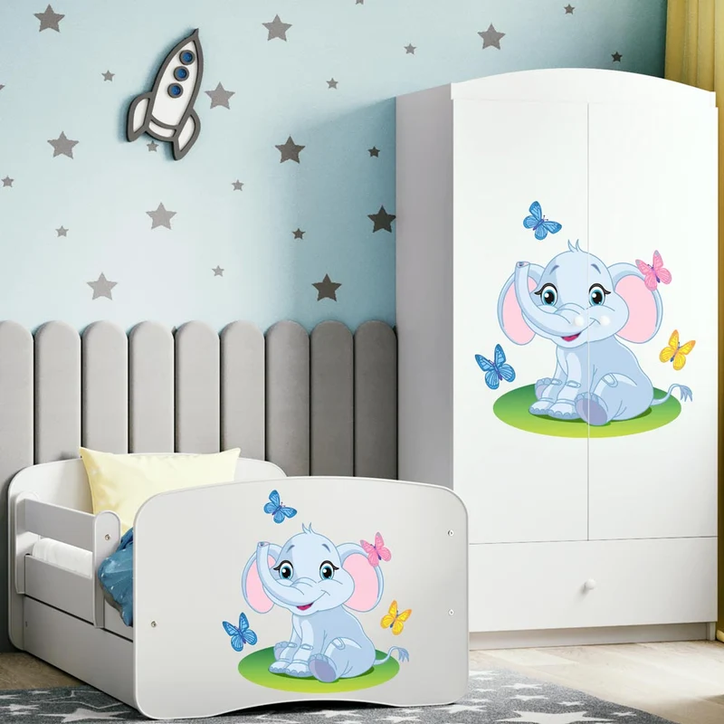 Kleiderschrank für Kinder Sweetdreams, Elefant Motiv