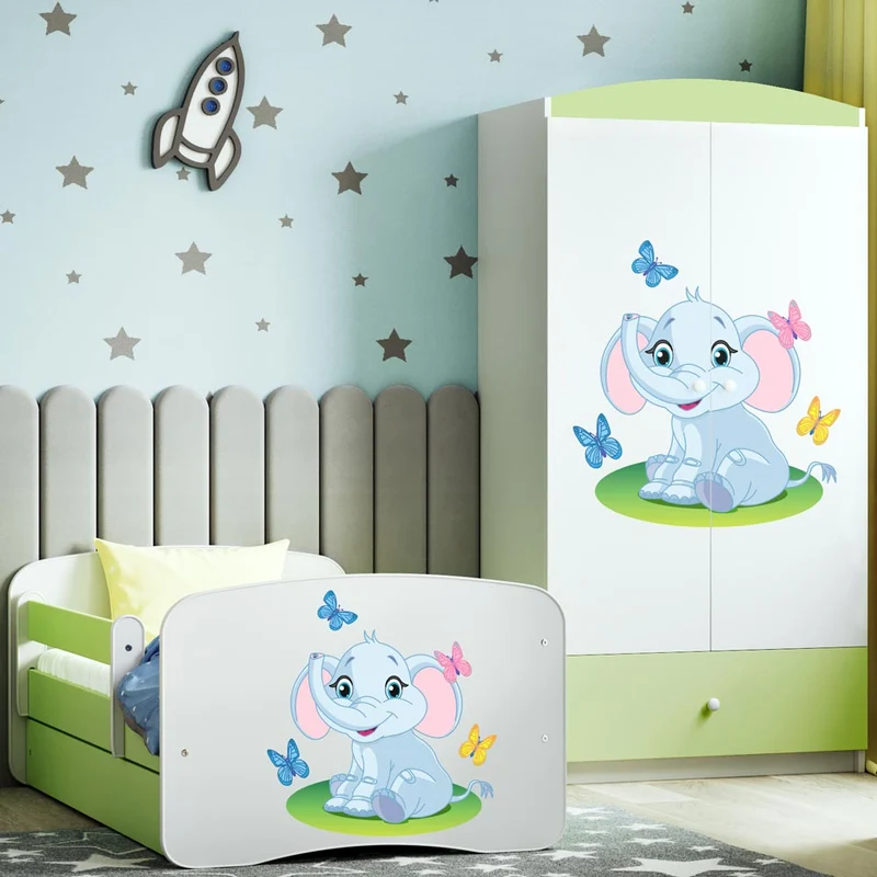 Kleiderschrank für Kinder Sweetdreams, Elefant Motiv