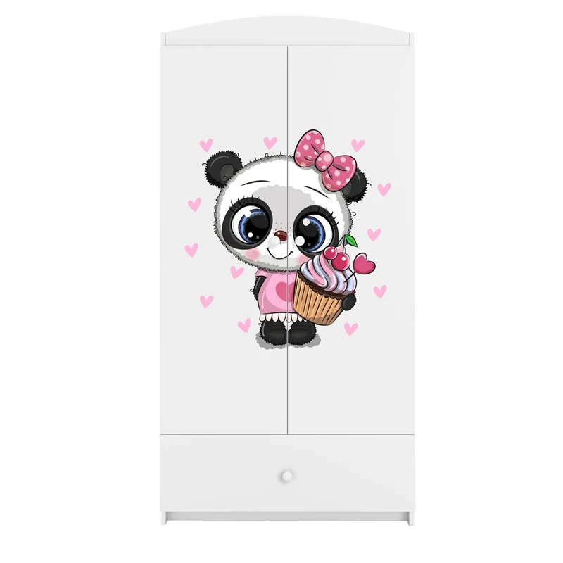 Kleiderschrank für Kinder Sweetdreams, Panda Motiv