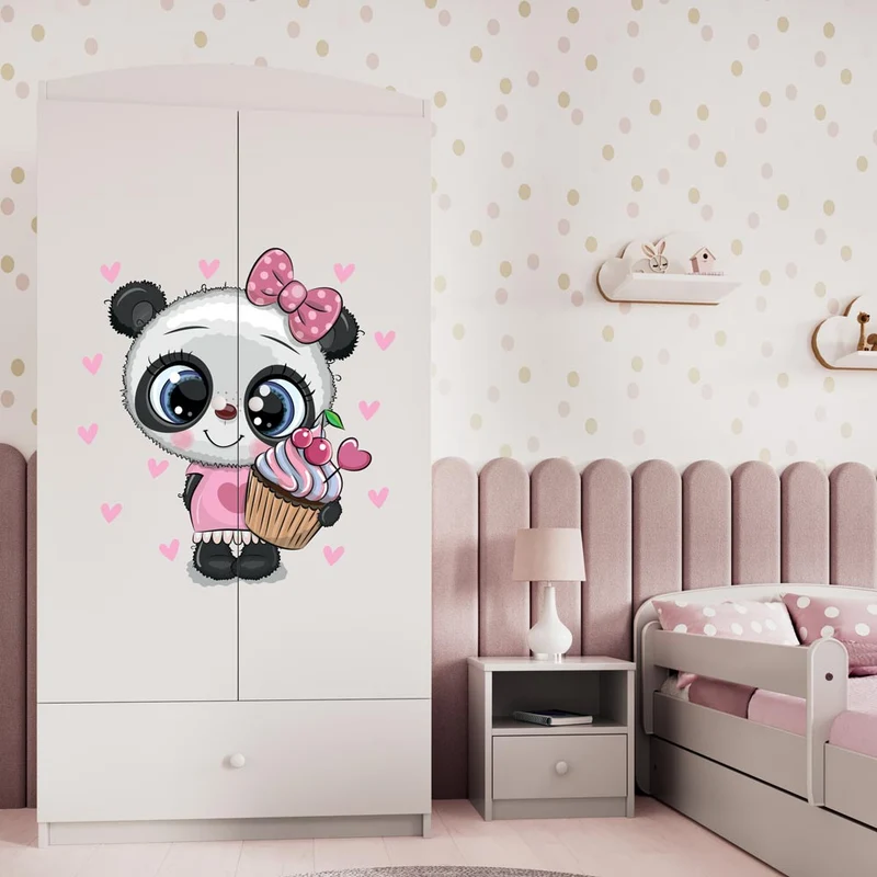 Kleiderschrank für Kinder Sweetdreams, Panda Motiv