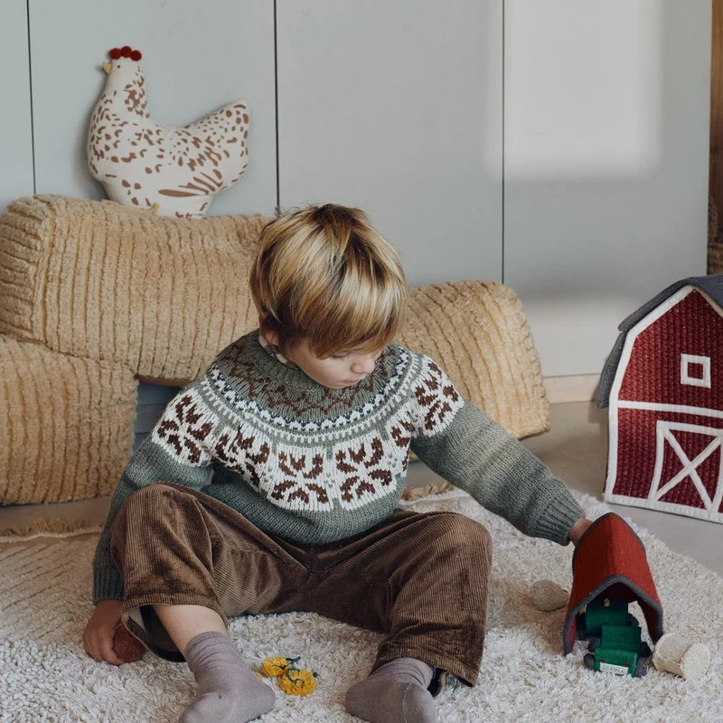 Pouf Heuhaufen
