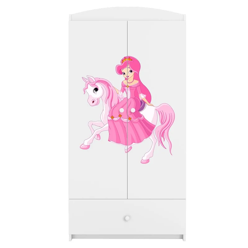 Kleiderschrank für Kinder Sweetdreams, reitende Prinzessin Motiv