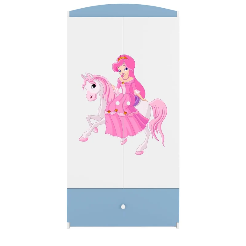 Kleiderschrank für Kinder Sweetdreams, reitende Prinzessin Motiv