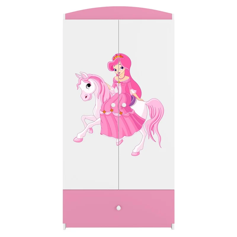 Kleiderschrank für Kinder Sweetdreams, reitende Prinzessin Motiv