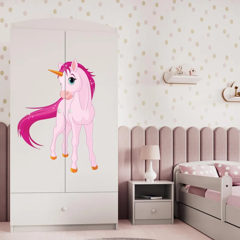 Kleiderschrank für Kinder Sweetdreams, Einhorn Motiv