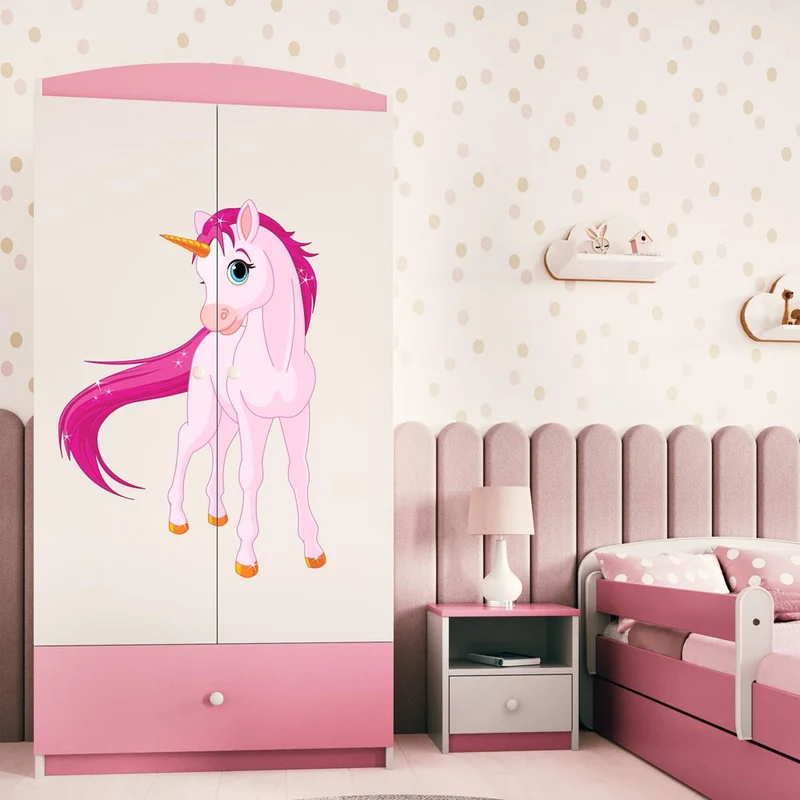 Kleiderschrank für Kinder Sweetdreams, Einhorn Motiv