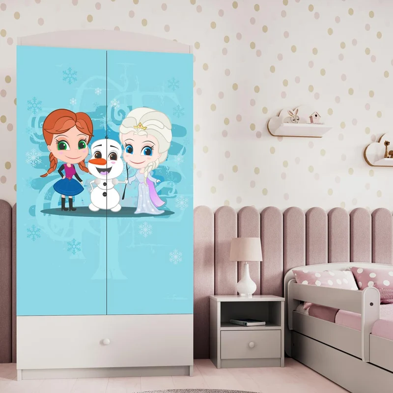 Kleiderschrank für Kinder Sweetdreams, Eiskönigin Motiv