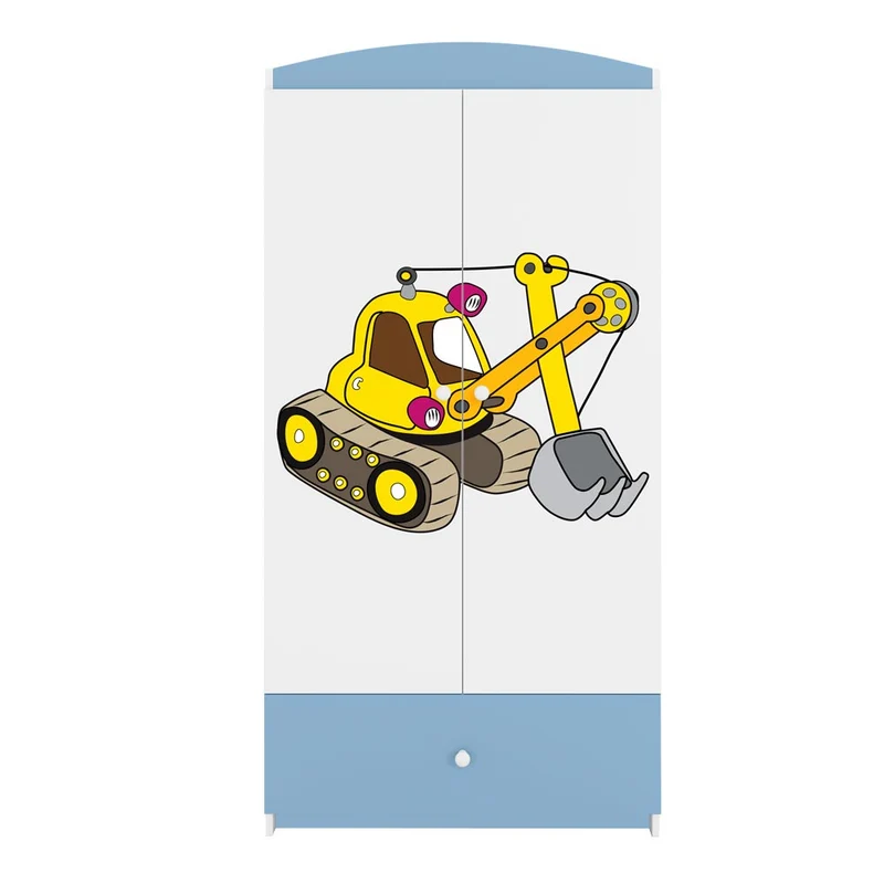 Kleiderschrank für Kinder Sweetdreams, Bagger Motiv