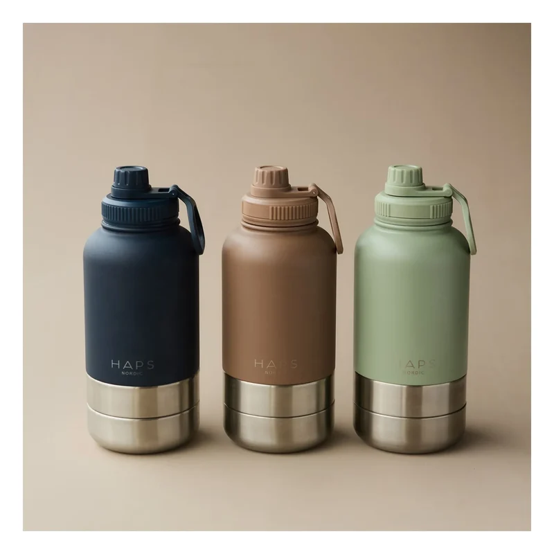 Haps Nordic - Haps Go köpek şişesi - 900 ml | Kahverengi