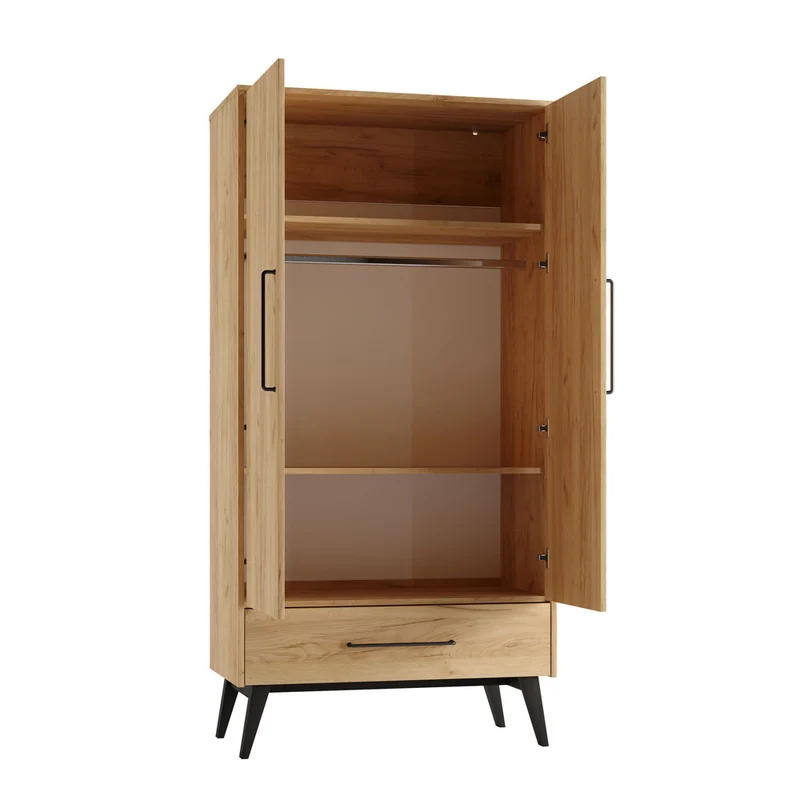 Kleiderschrank Retro 2-Türig