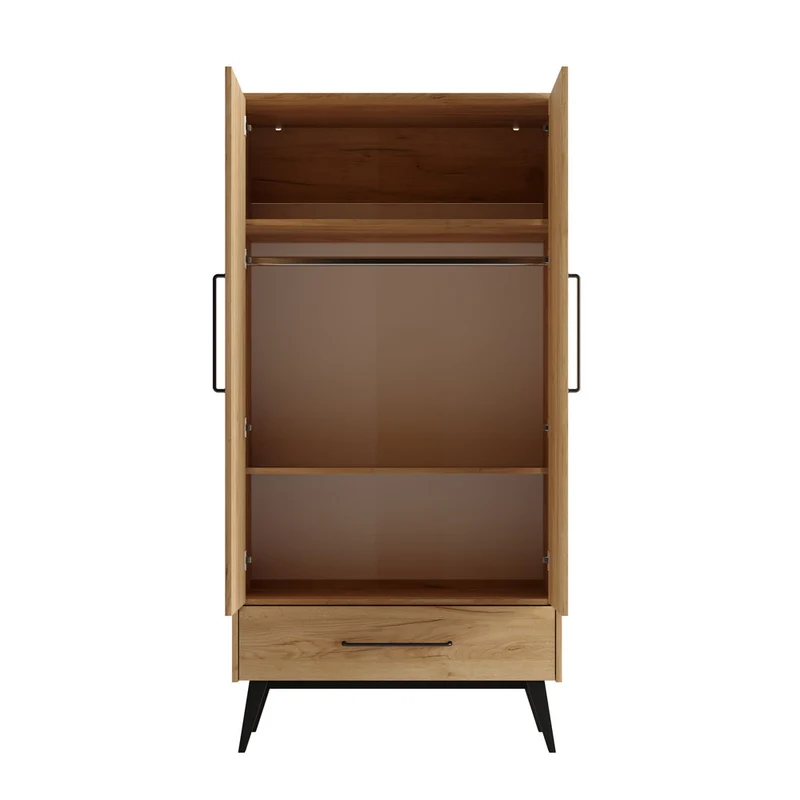 Kleiderschrank Retro 2-Türig